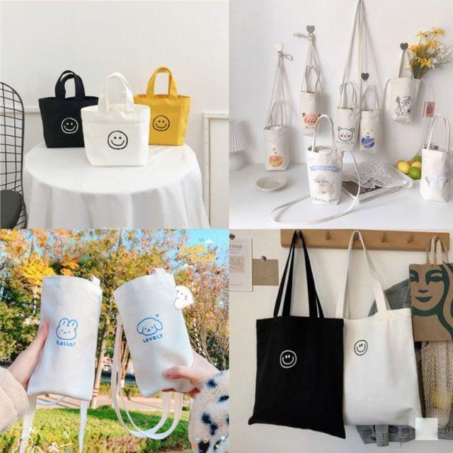 은플 가방 가방 가방 크로스백 토트백 스마일 텀블러 캔버스백 미니 스마일 가방 에코백 모음전 DMM_26667991