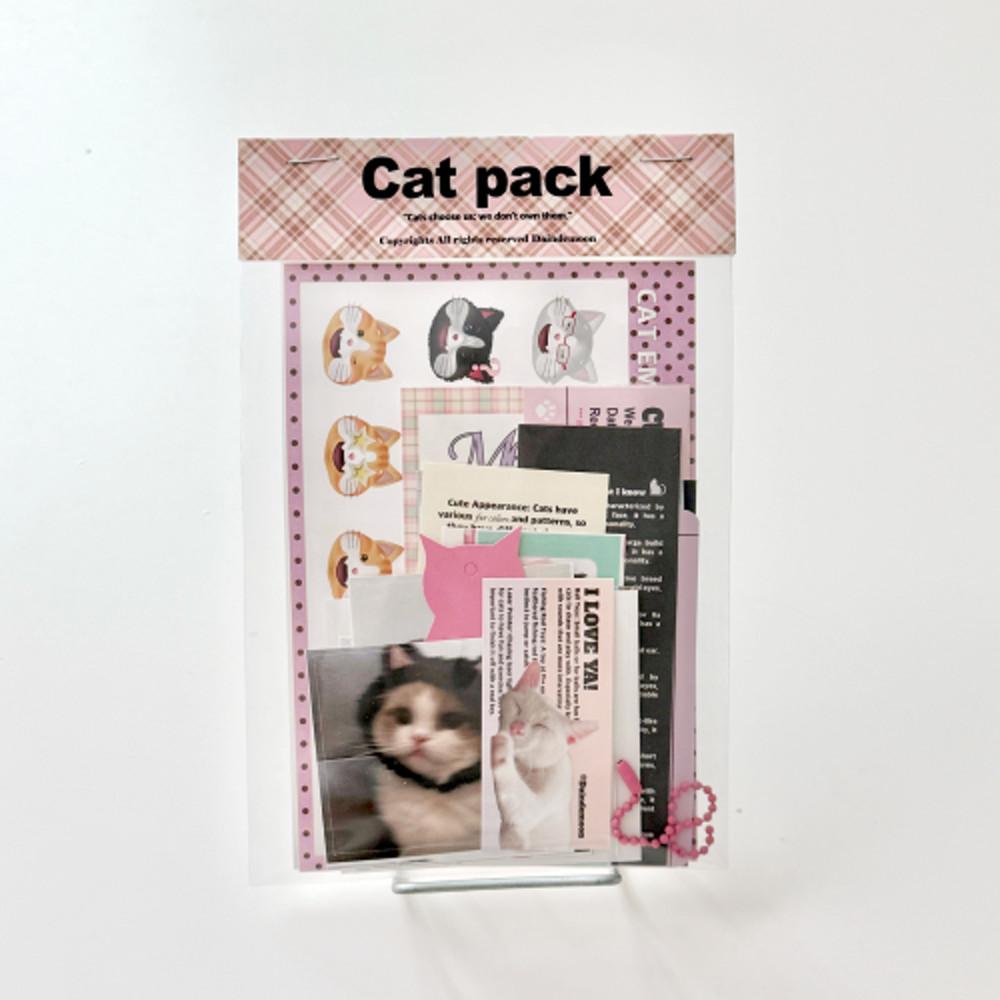 데인드문 Cat pack 캣팩 고양이팩 고양이스티커 다꾸 스티커팩