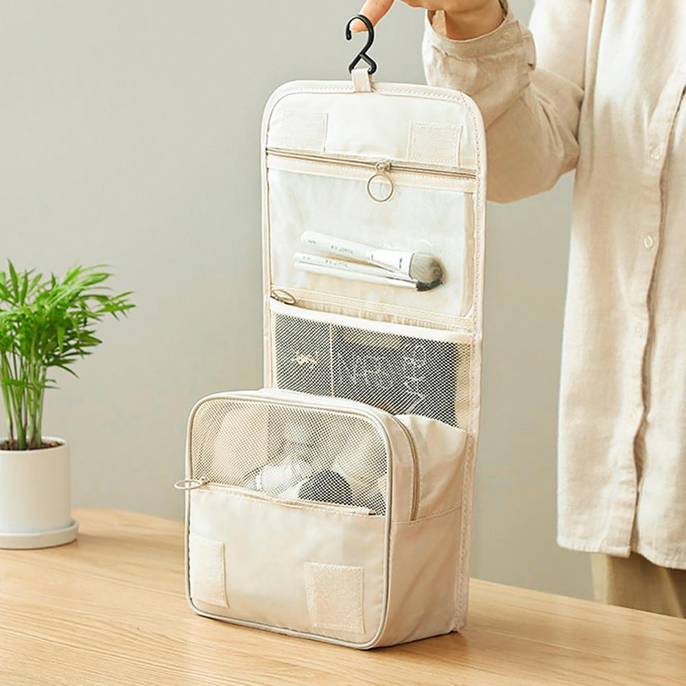 옥스포드 방수 워시백 여행용 파우치 세면백 대용량 화장품 가방