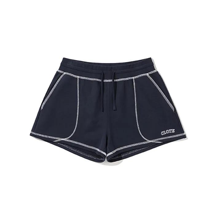 COTTON TERRY SWEAT SHORTS - NAVY