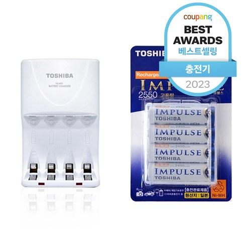 도시바 TNHC-VKR 충전기 + 임펄스 고용량 AA 충전지 4p