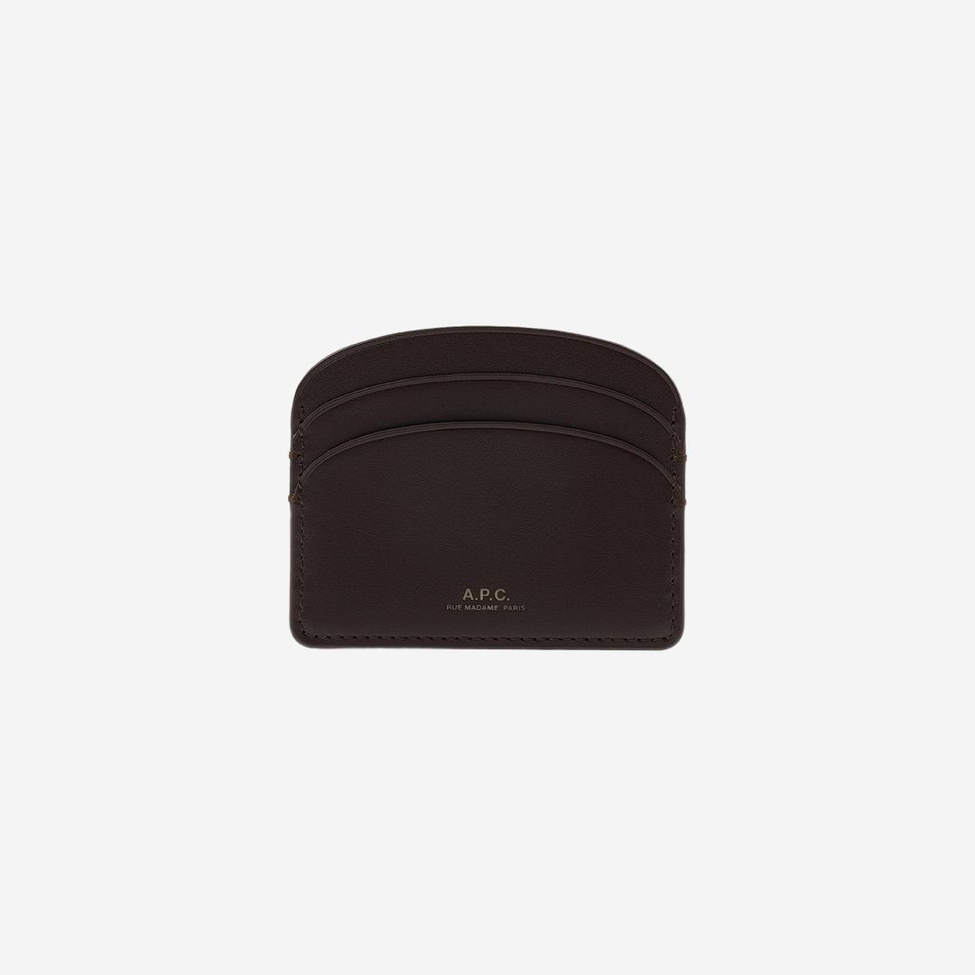 A.P.C. Demi-Lune Card Holder Coffee