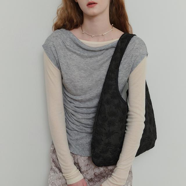 [5차_11/20 예약발송] Broderie Padded Day Bag - Black
