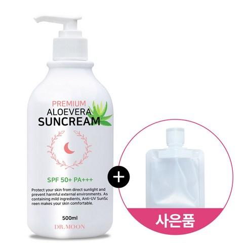[무료배송]닥터문 프리미엄 바디겸용 대용량 500ml 알로에베라 선크림 SPF50+ PA+++/소분파우치증정 - 여성스킨케어 | 쿠팡