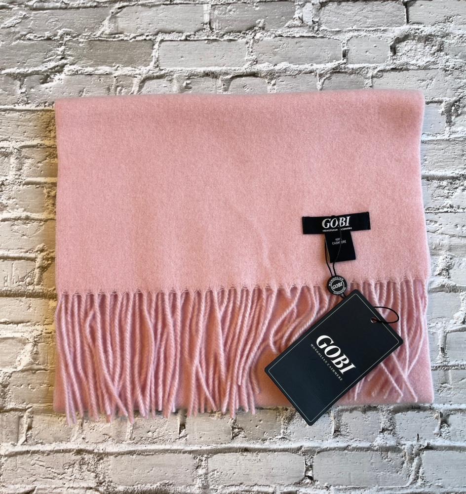 GOBI 고비 캐시미어 베이비핑크 핑크 머플러 크리스마스 선물 남여공용 목도리  파스텔