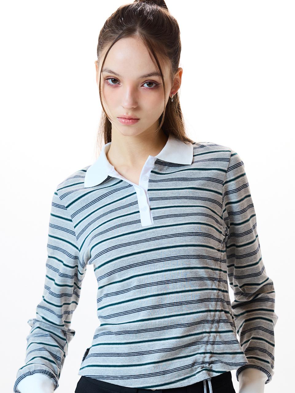 IM STRING RUGBY TEE(GRAY)