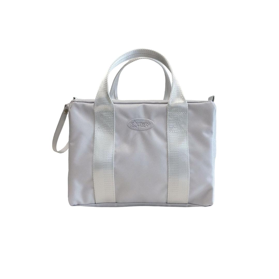 SS23 DUAL ZIP HAND BAG (GREY)