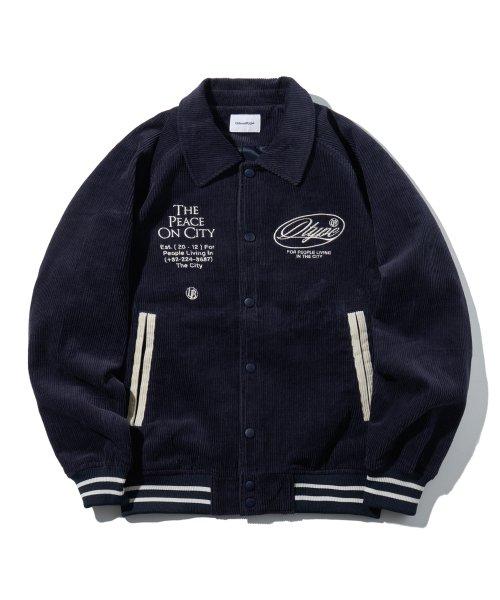 코듀로이 래글런 자켓_네이비_OL240