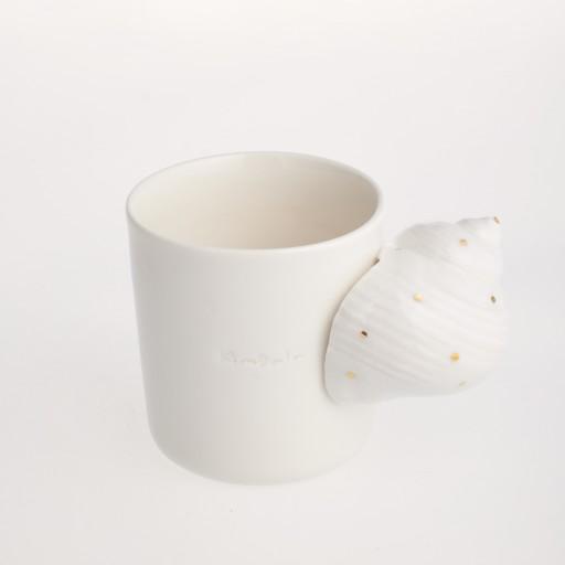아소토 바다한조각 술잔&찻잔/하얀바다달팽이 잔