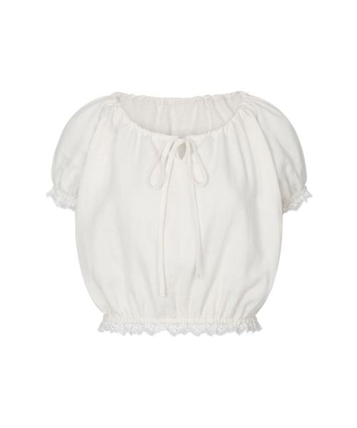 Zen Lace String Top (White)
