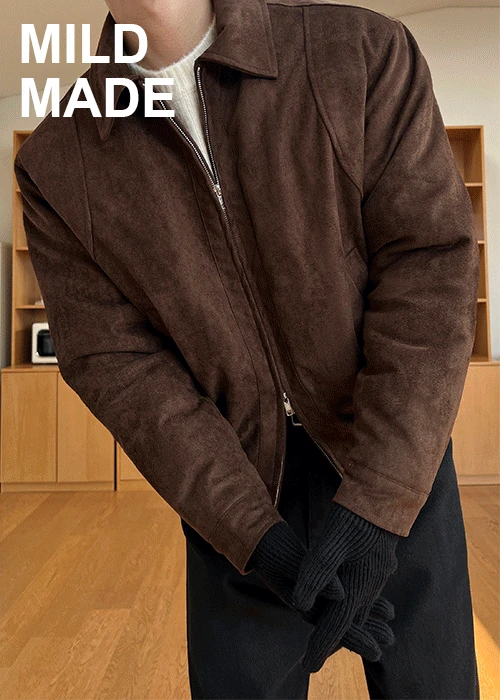 (MILD MADE)MD.073-Winter suede jupmer 3colors (브라운 당일출고)