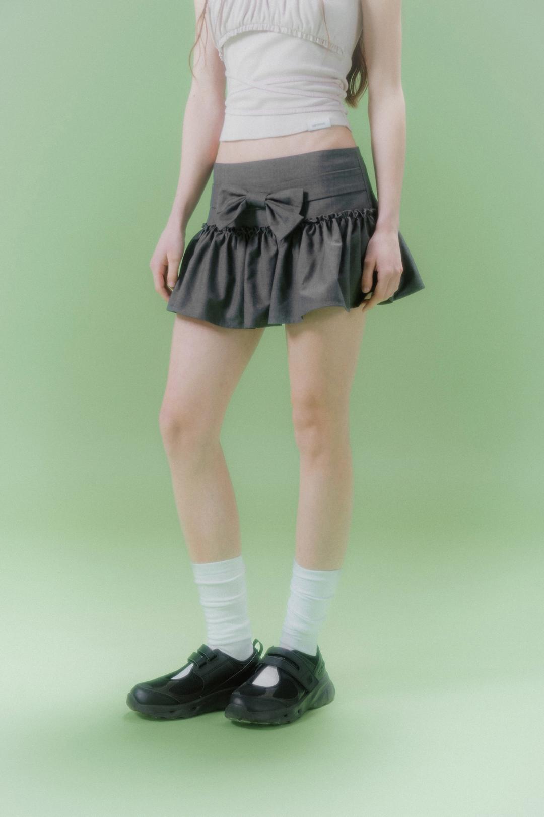 RIBBON BELT SK (CHARCOAL)