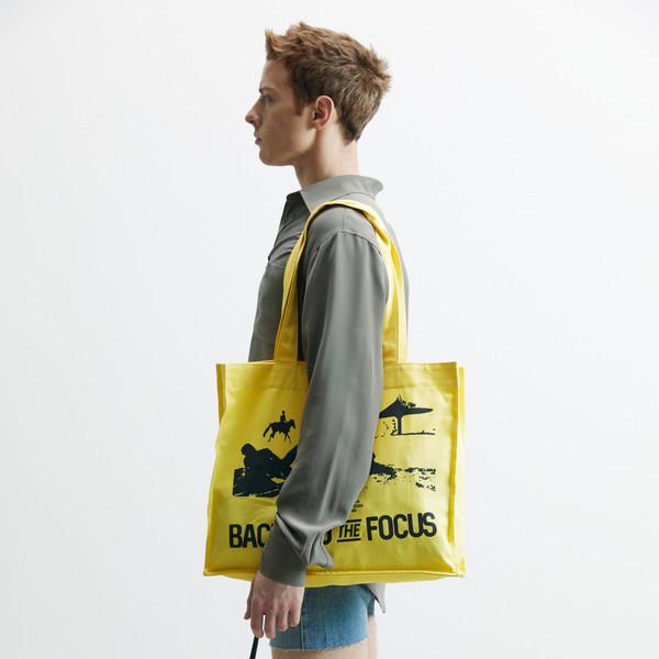 "Back in to the Focus" Totebag (2color)(YELLOW & RED)