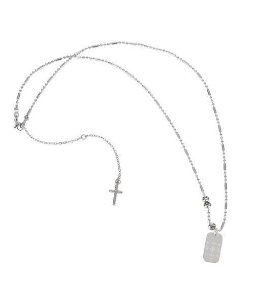holy clover necklace-silver