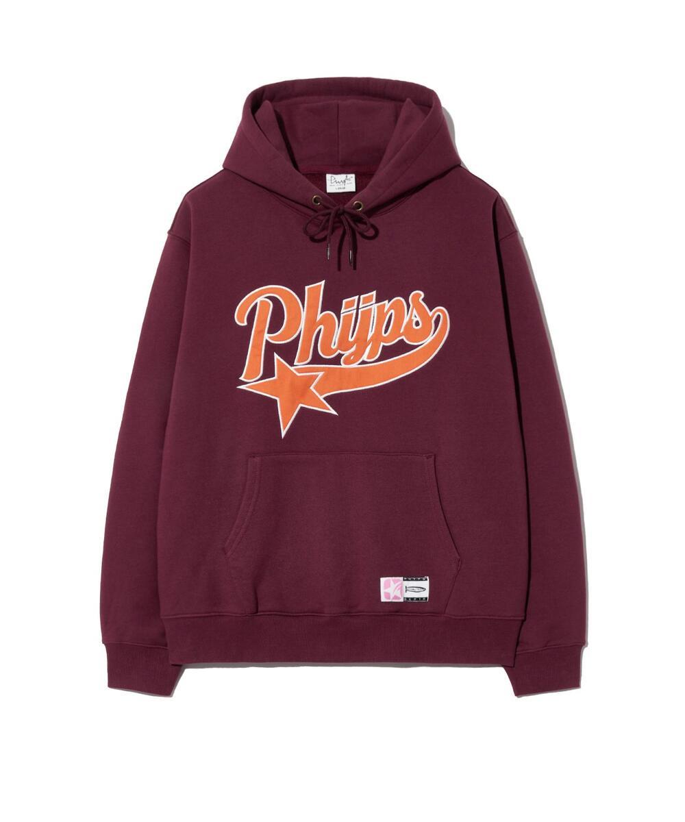 아플리케 스타테일 후드_버건디