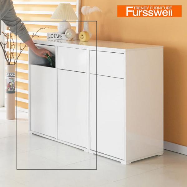 리뉴 LPM 분리수거함 휴지통수납장 세탁빨래함2칸(NC_021)