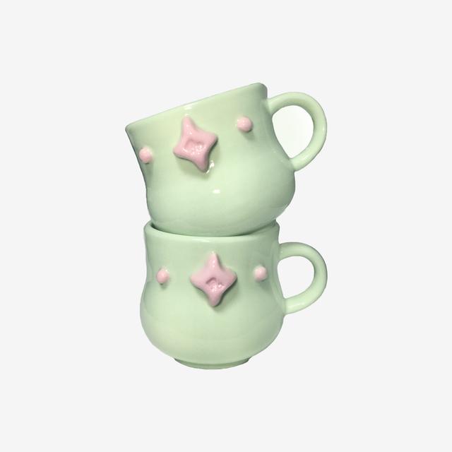 vintage green 머그잔