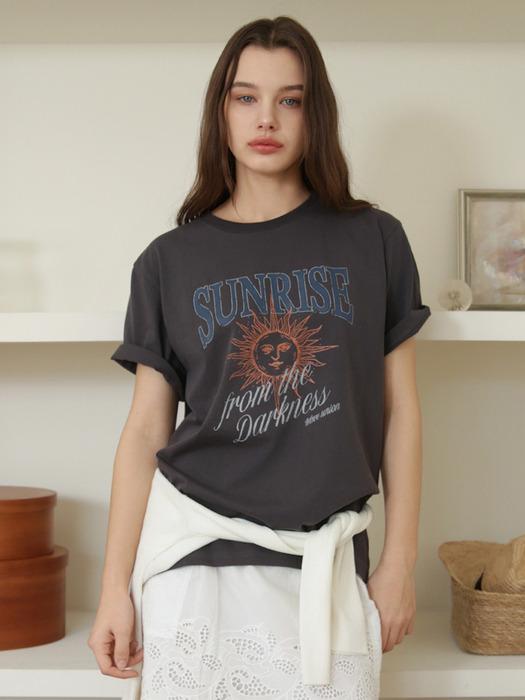 Sunrise T-shirt charcoal