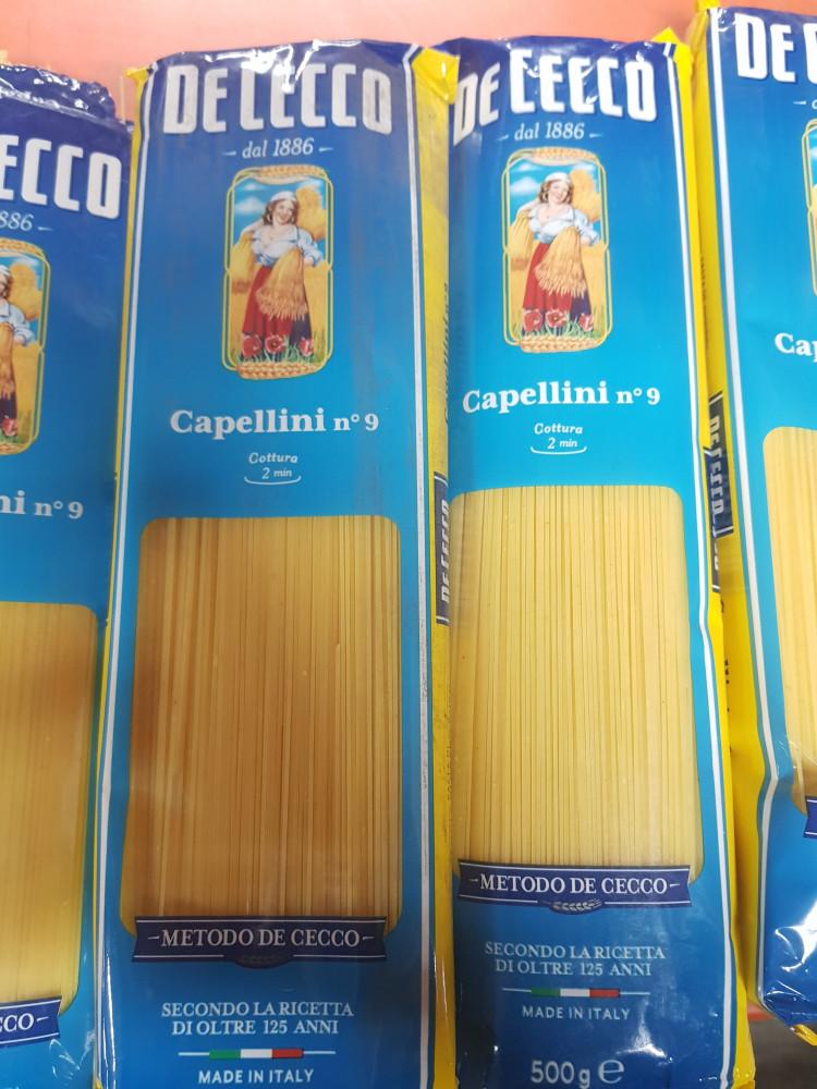 데체코 카펠리니 500g 카팰리니 9호 얇은 파스타면