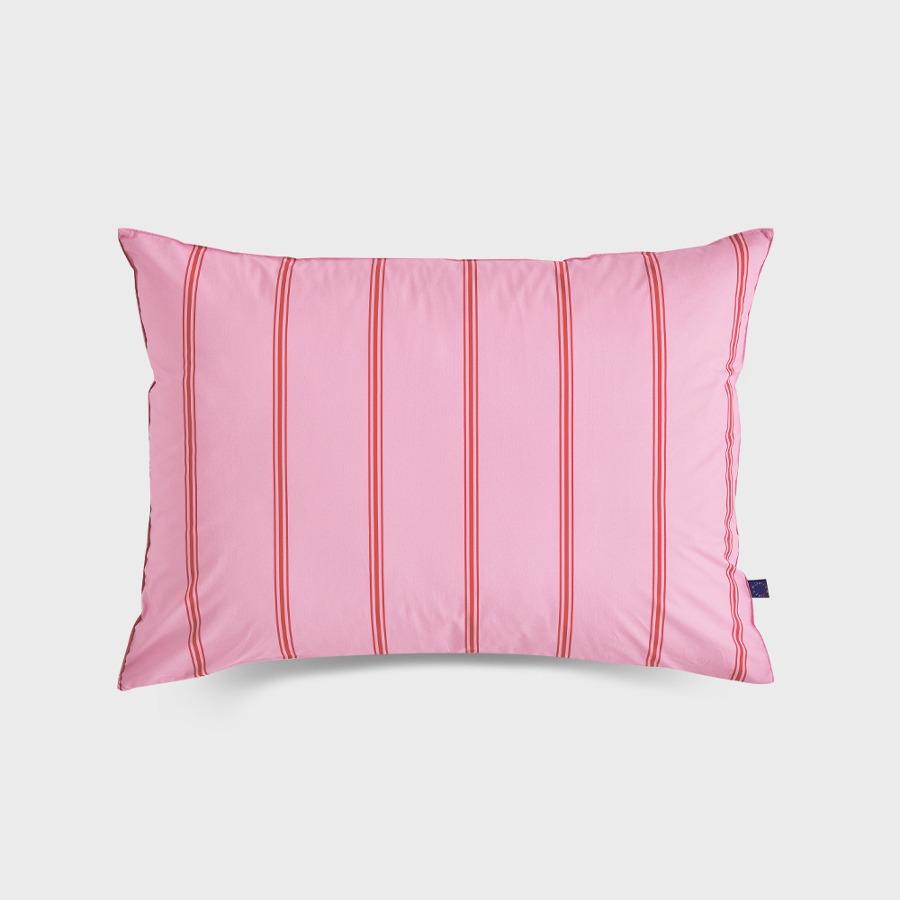 스트로베리스트라이프 패턴 레이어드 베개커버 50X70 2material