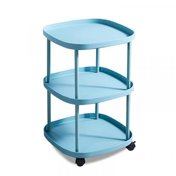모던 3단 무빙 트롤리 보조 테이블 선반