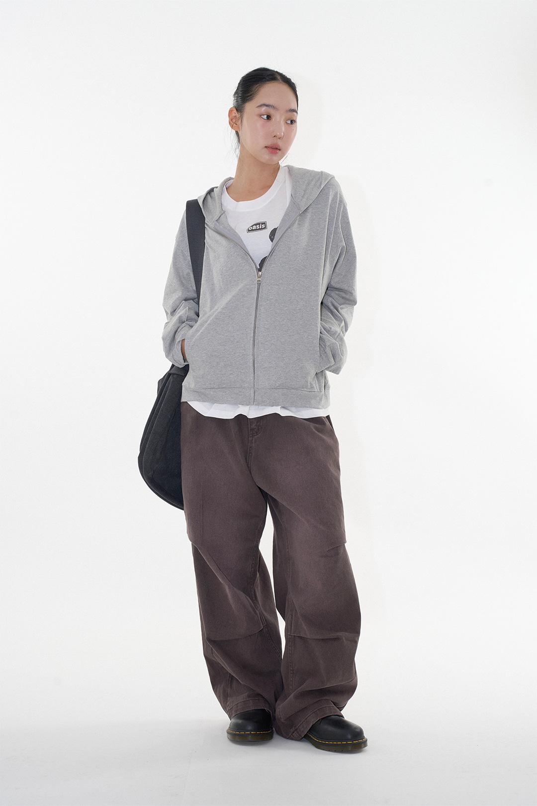 라우코하우스 레디 크롭 집업 후디