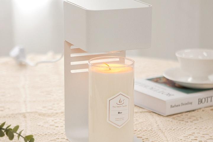 더스윗캔들+카페 양키캔들워머+전구2개 세트(빛조절/타이머)