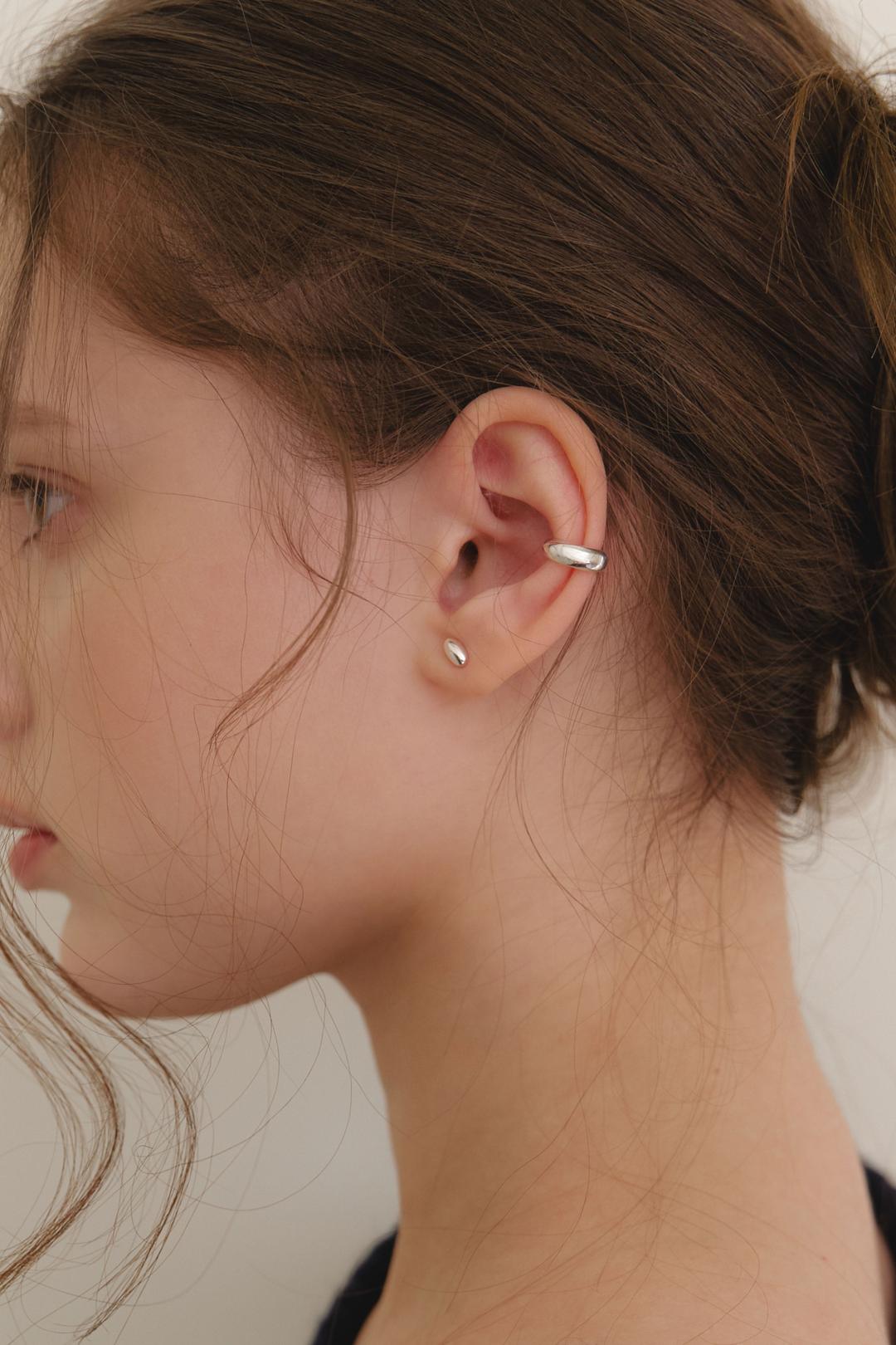 [925 Silver] Fave Bold Earcuff (Silver)