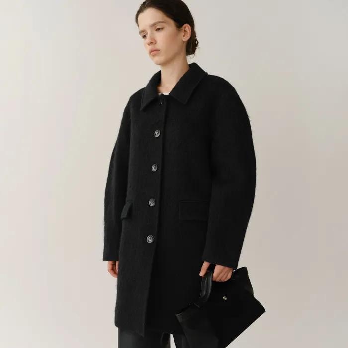 Tolman Alpaca Coat Dark Navy