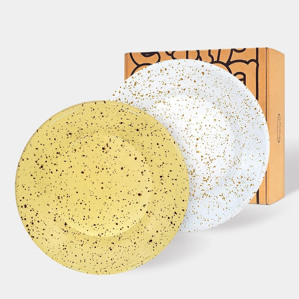 에딩 밀키웨이 유니버스 법랑 원형 접시 플레이트21 2P GIFT BOX (10종택2)