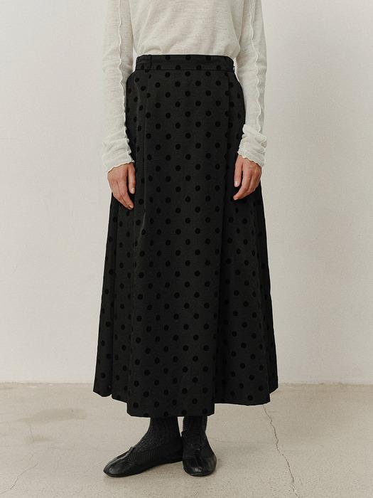 TVF DOT FLARED SKIRT_2COLORS