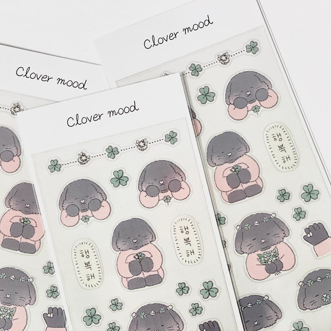 [하리무드] clover mood 스티커_재입고