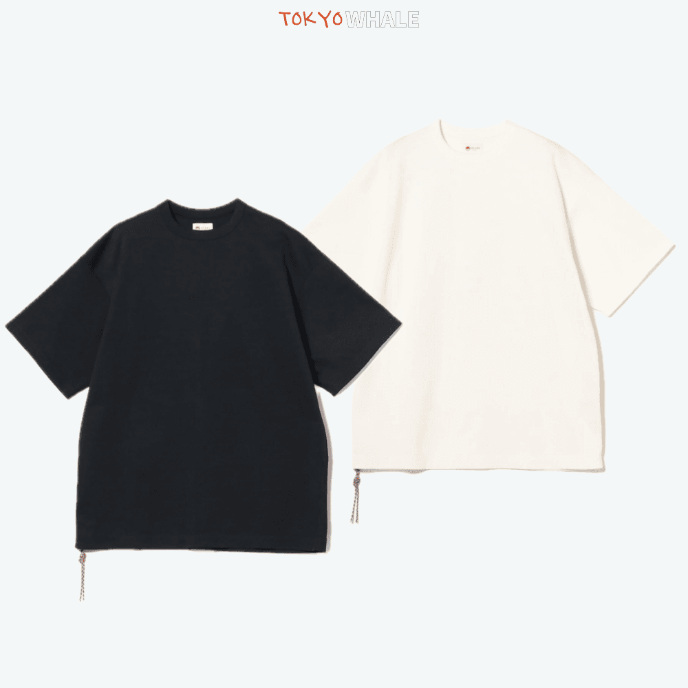 빔즈 재팬 고급 숏 슬리브 티셔츠 화이트 블랙