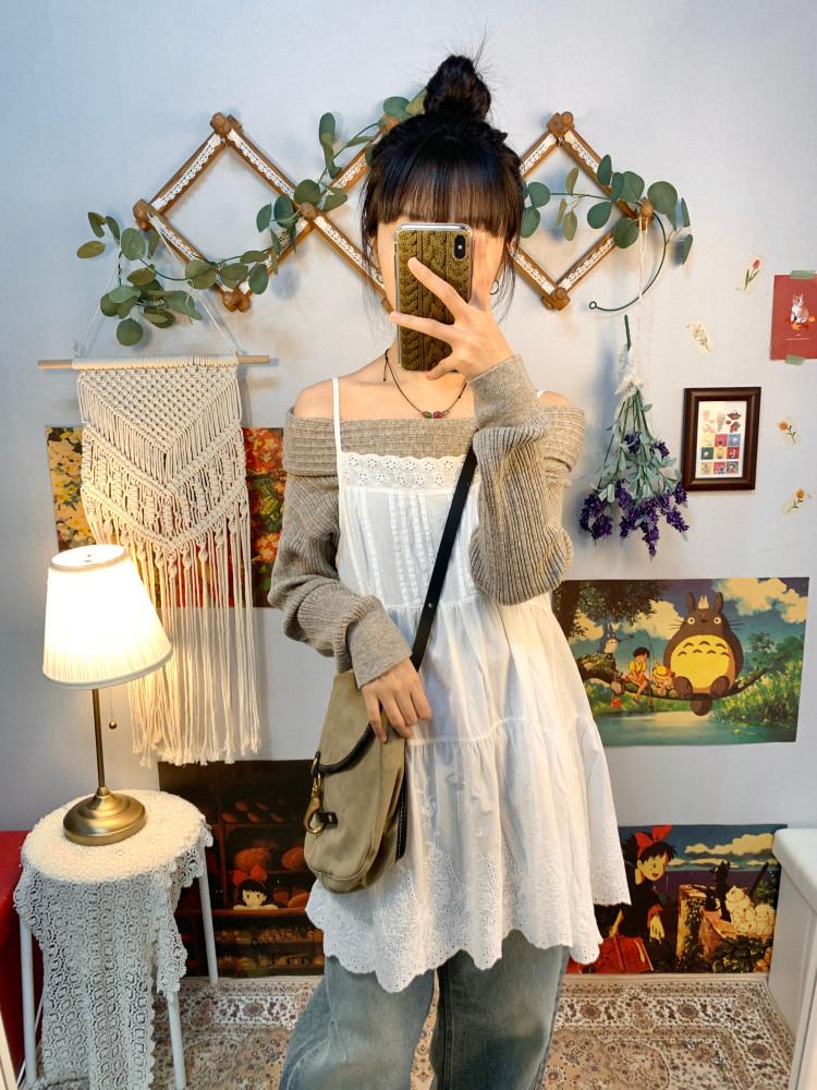 Pastel golgi off shoulder ( cocoa )