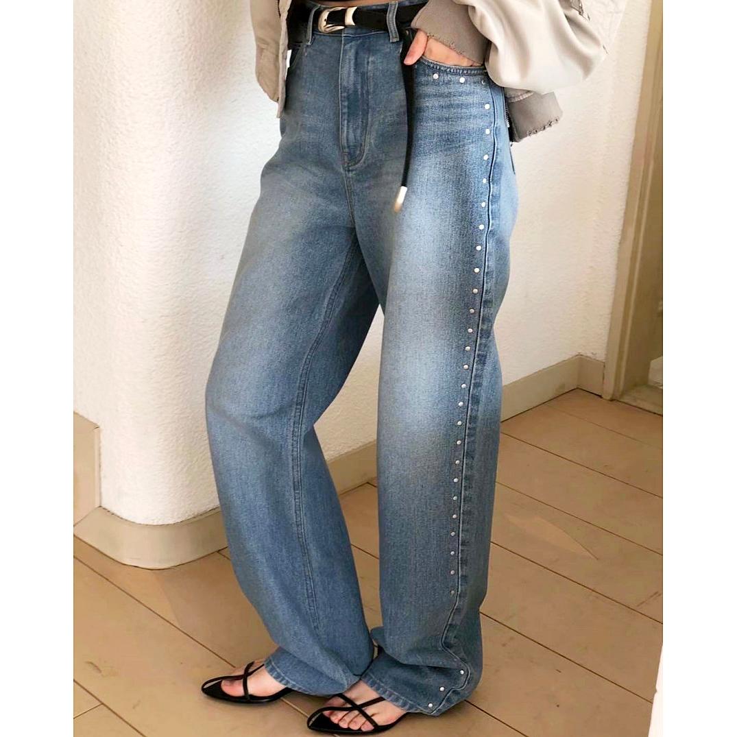 24SS 리펠러 - 아워 스터드 데님 팬츠 (mediumblue)