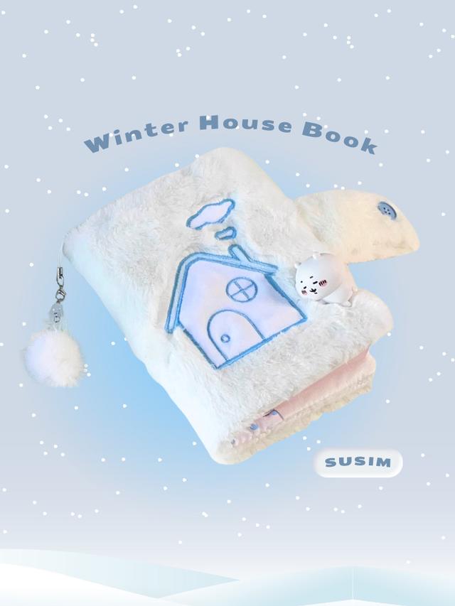 수심 Winter House Book Cover 윈터 하우스 북커버 A6 화이트 집 모양