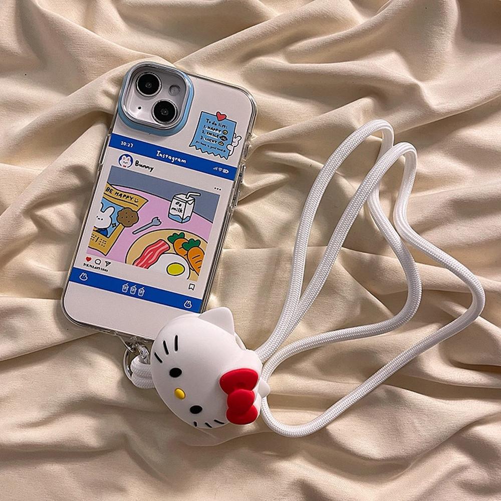 태닝키티 헬로키티 휴대폰줄 바로배송