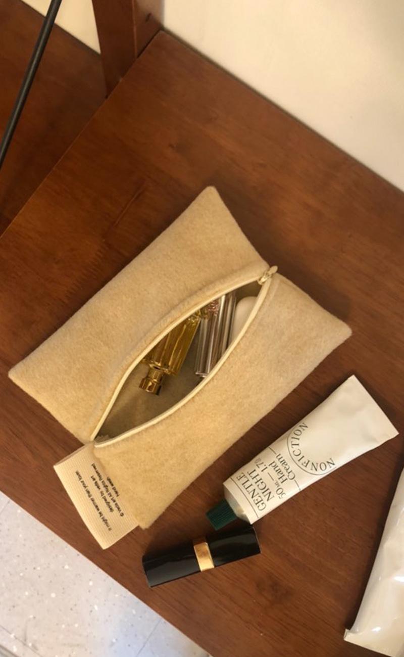 [아나연님 소개 파우치]VEDA Romantic Pouch_Beige