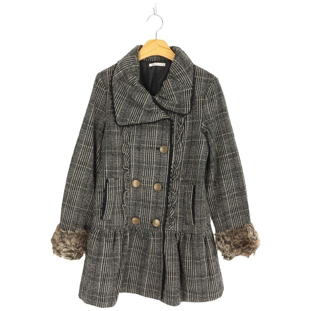 AXES FEMME 엑시즈팜 아크릴 폴리 오버 코트  (SIZE : WOMEN M)