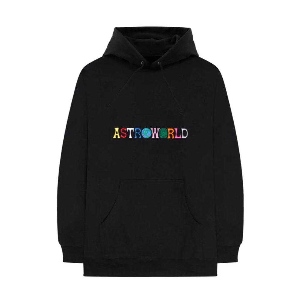 Travis Scott Astroworld Logo Hoodie Black - S