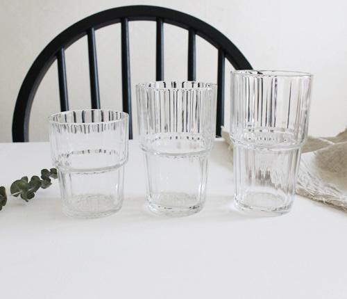 프랑스 알코록 심플 글라스 컵(S,M,L)