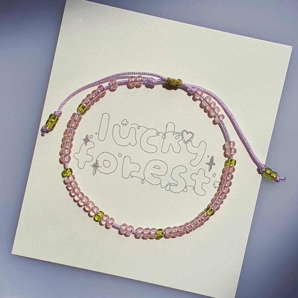 [행운숲] 라일락 _ 매듭 팔찌