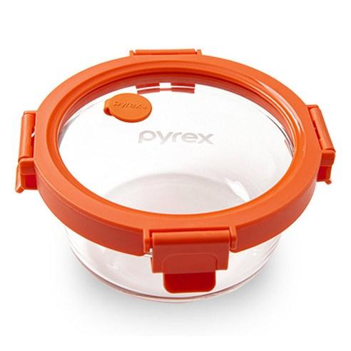 파이렉스 스팀 앤 올 글라스 밀폐용기 원형 400ml, 1개 - 밀폐용기/세트 | 쿠팡