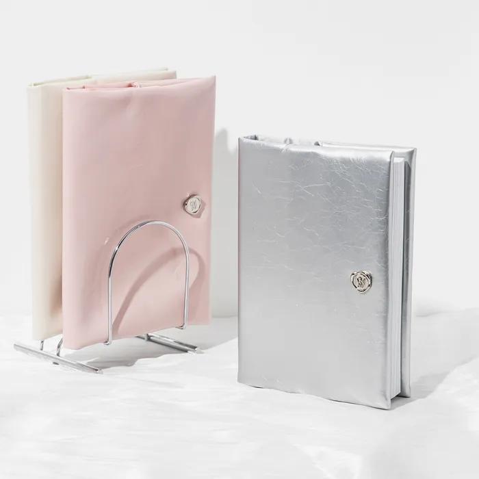 누보 글로시 북커버 방수 다이어리 커버 leather Bookcover (Glossy Silver)
