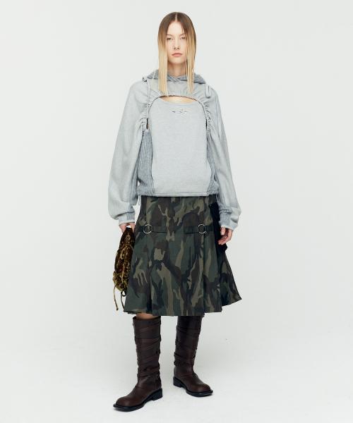 (에센셜) 컷 아웃 셔링 후디 atb1193w(MELANGE GREY)