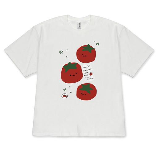 [반팔]찌글과일 티셔츠 귀여운 토마토 프린팅