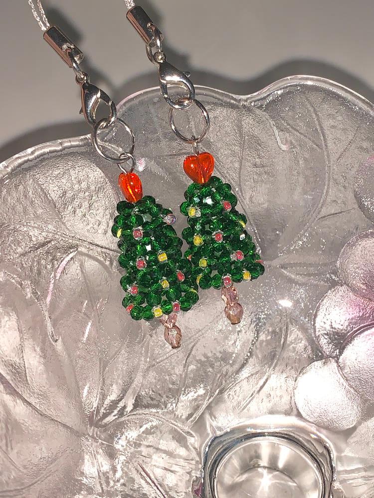 [keyring] 레드 하트 🎄 트리 키링 (red heart tree keyring)