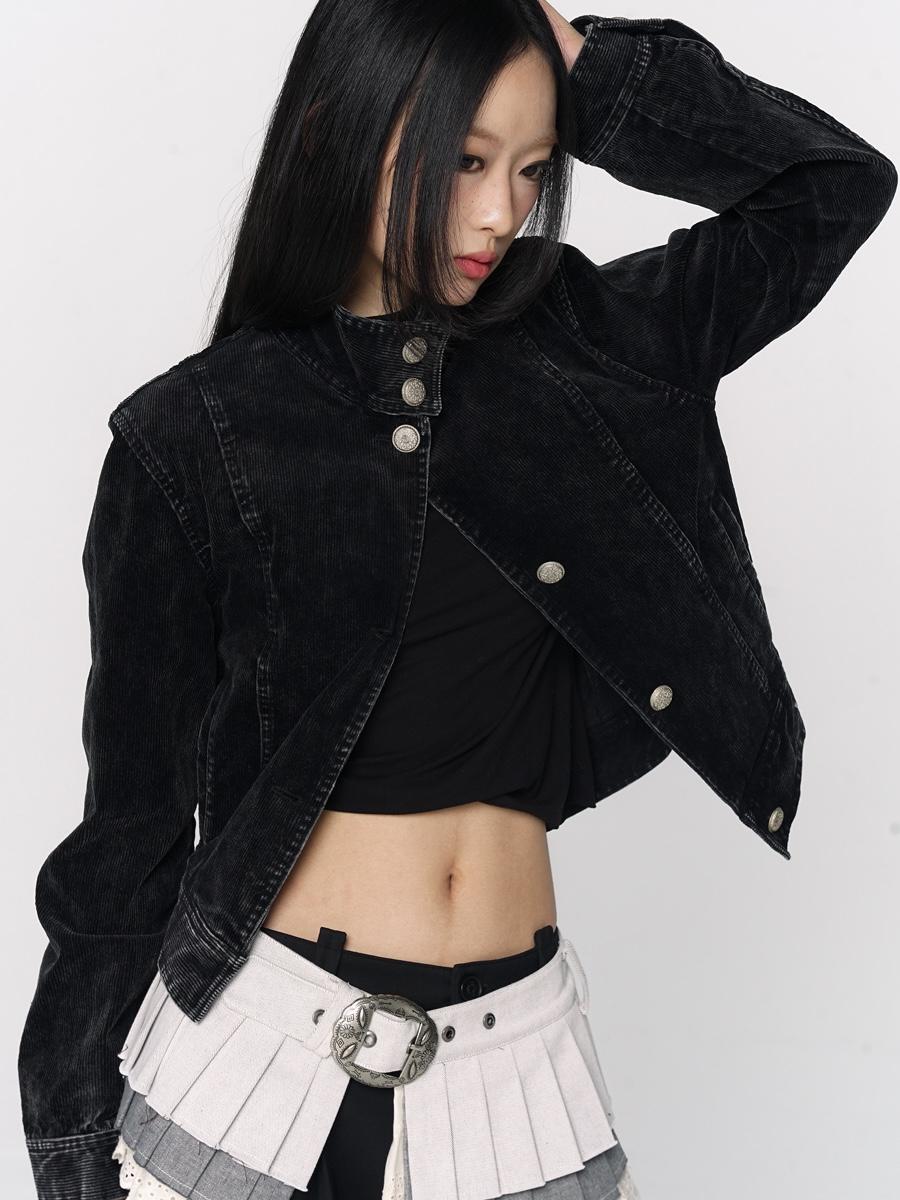 CONFUN Corduroy Button-Up Jacket