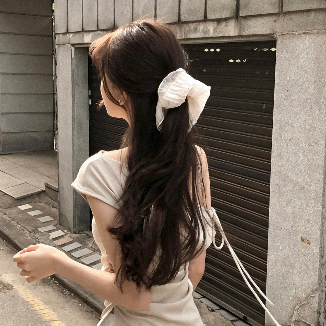 [추천] 사브레 쉬폰 빅 스크런치 곱창밴드 - acc