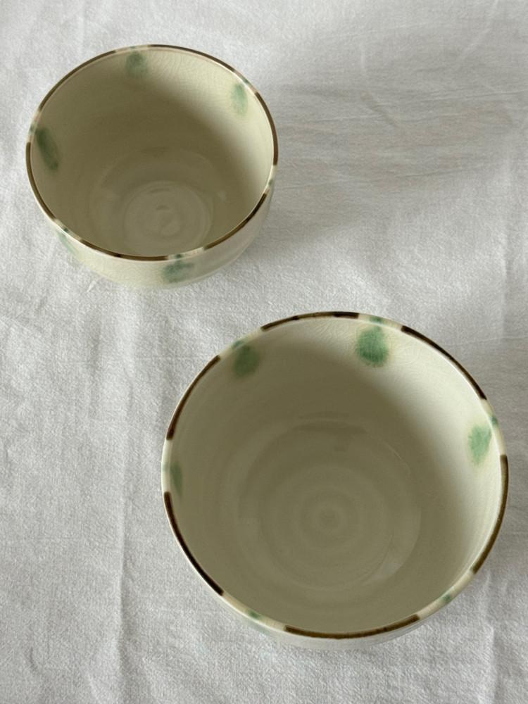 초록터치 공기 & 대접[밥공기 대접, 요거트볼]